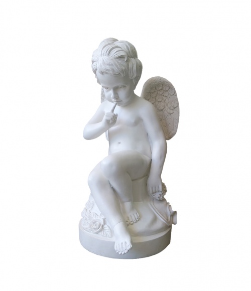 009 Скульптура Ангел на тумбе со стрелами,750*530*430
