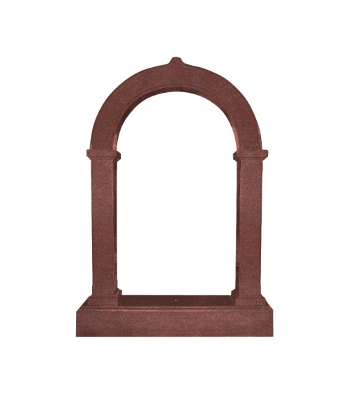 Памятник №4 арка вертикальный 1630*1180*200 (Индия, красный)
