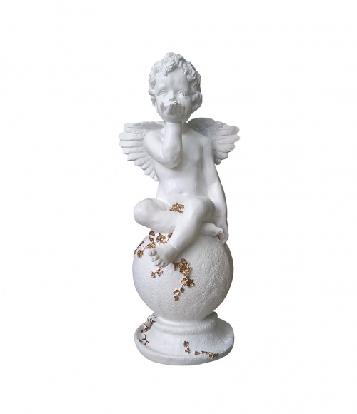 012 Скульптура Ангел на шаре с листочками, 720*330*330
