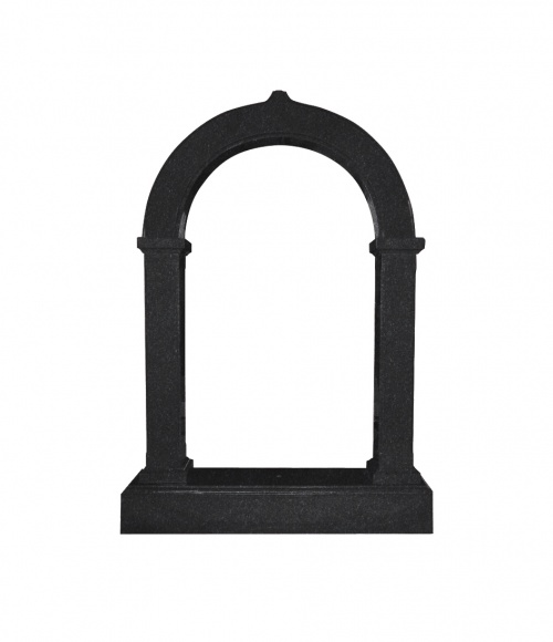 Памятник №4 арка вертикальный 1630*1180*200 (Индия, черный)
