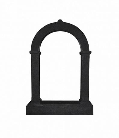 Памятник №004 арка вертикальный 1630*1180*200 (Индия, черный)