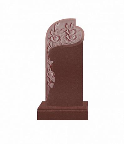 Памятник №12 элитный вертикальный 1600*700*120 (Индия, красный)