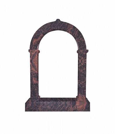 Памятник №4 арка вертикальный 1630*1180*200 (Индия, коричневый)