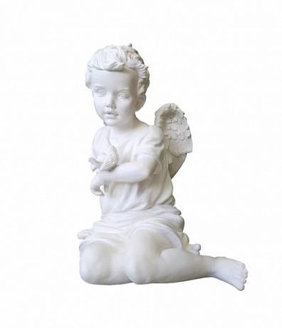 005 Скульптура Ангел с воробышком, 460*430*290