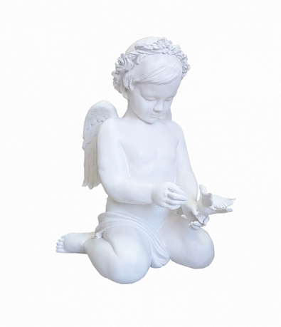 048 Скульптура Ангелок на коленях, 600*500*400