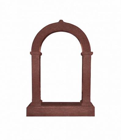 Памятник №4 арка вертикальный 1630*1180*200 (Индия, красный)